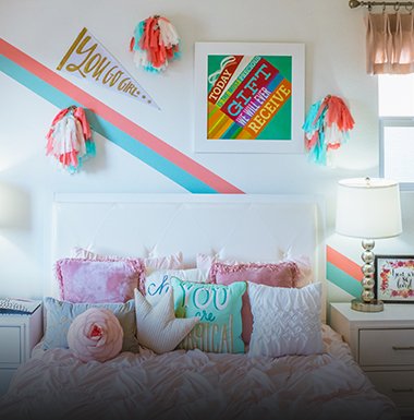 Kids room design with colors