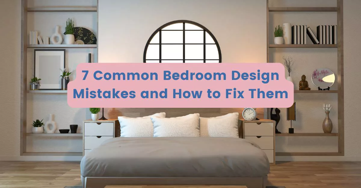 Spacious bedroom with proper layout showing ideal bed placement, simple ceiling design, appropriate side tables, and coordinated flooring - avoiding common bedroom design mistakes